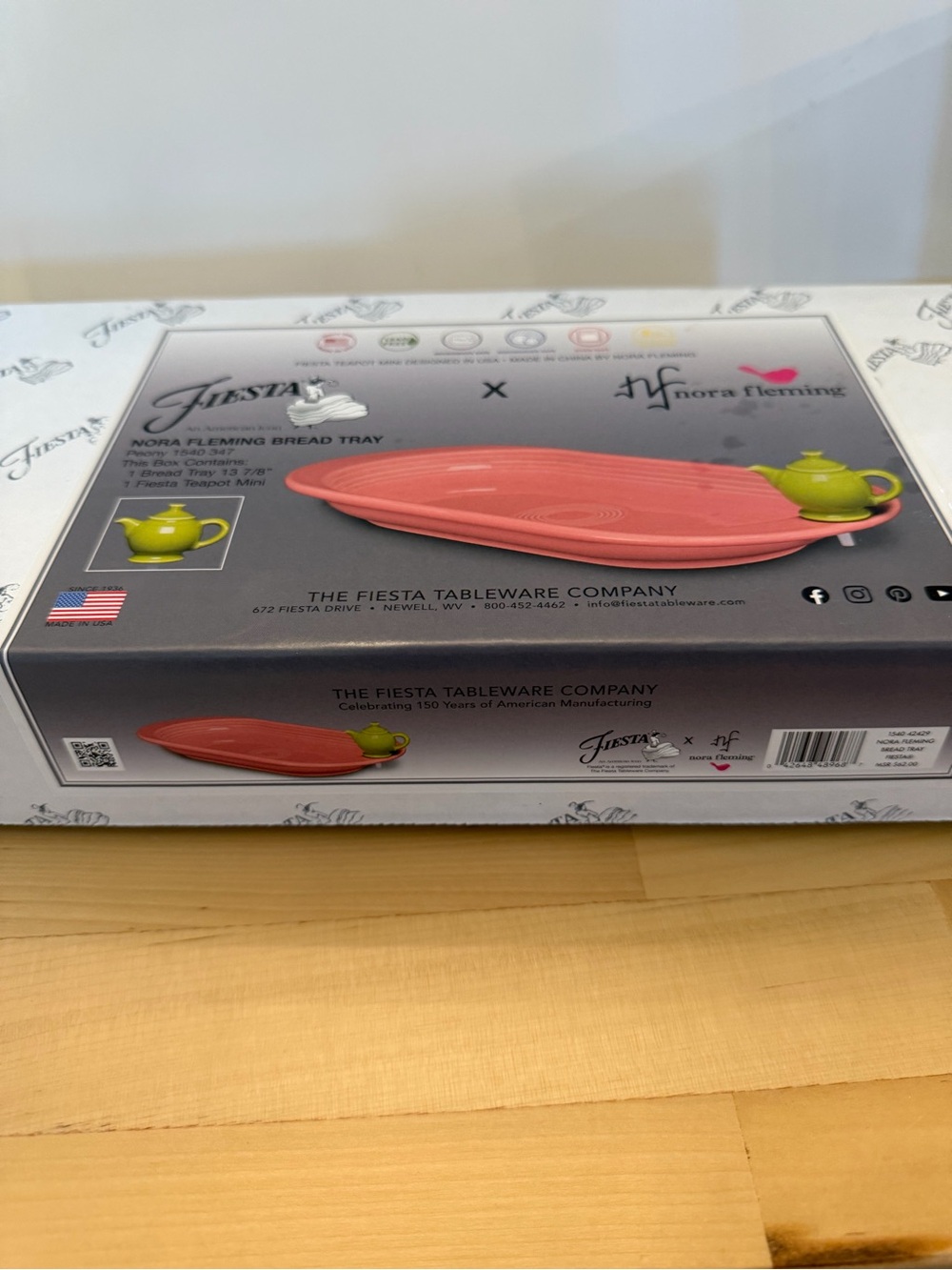 Nora Fleming fiesta Coral Oval Serving Tray